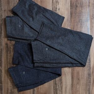 Kinloch Anderson Scotland Tweed Houndstooth Herringbone Dress Pants Lot of 3